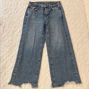 American Eagle Super High Rise Baggy Wide Leg Jean